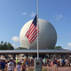 The flag flying at half-mast at EPCOT, a day after the Pulse nightclub attack. (Photo: Getty Images)